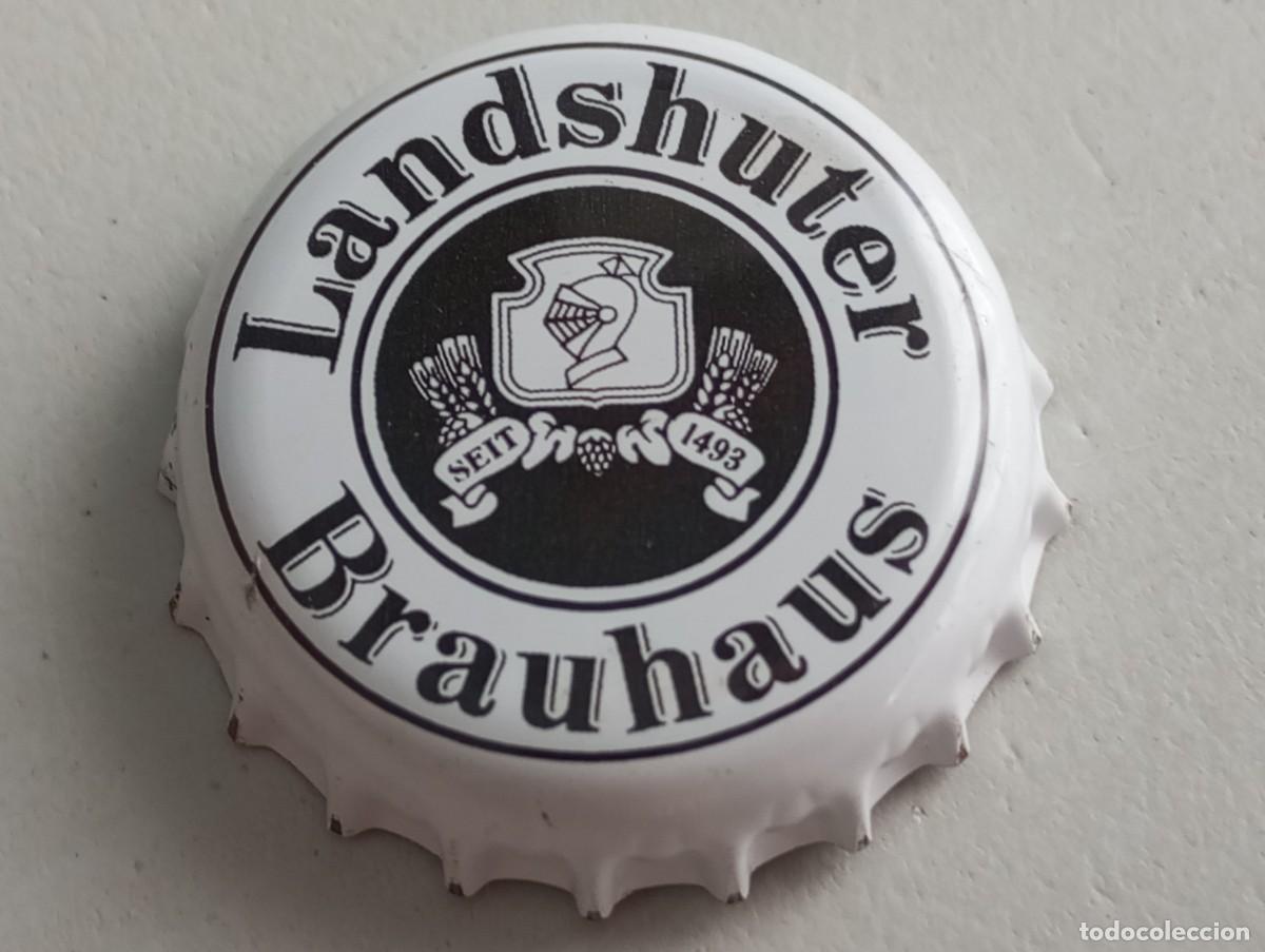 Coleccionismo de cervezas: Chapa tap&oacute;n corona de la cerveza alemana LANDSHUTER BRAUHAUS SEIT 1493
