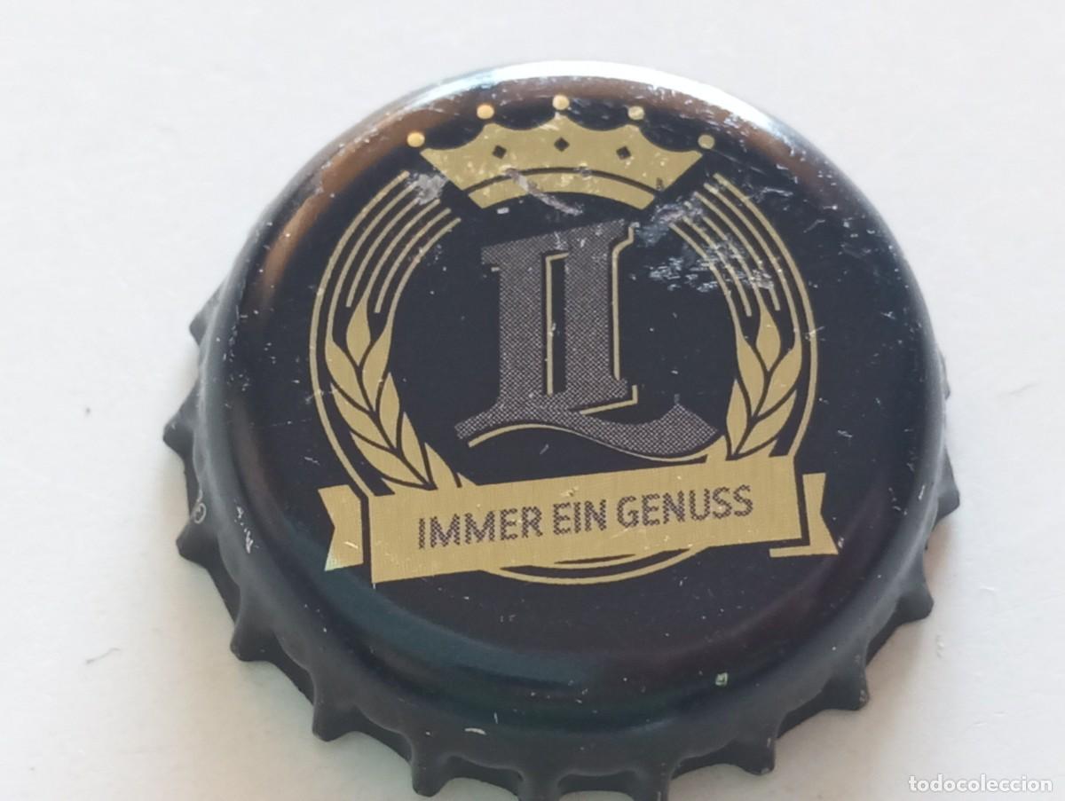 Coleccionismo de cervezas: Chapa tap&oacute;n corona de la cerveza alemana LANDSKRON IMMER EIN GENUSS