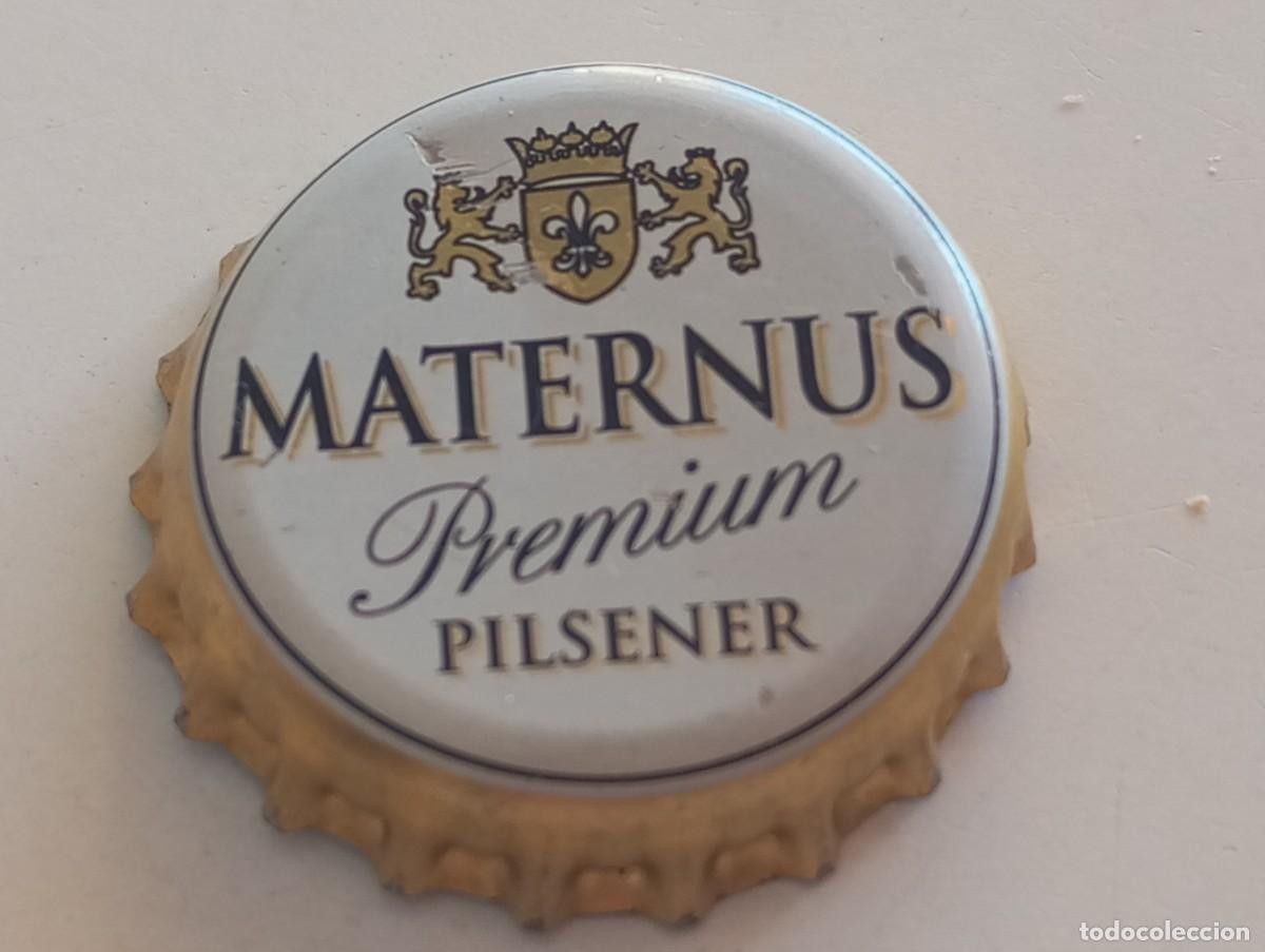 Collezionismo di birre: Chapa tap&oacute;n corona de la cerveza alemana MATERNUS PREMIUM PILSENER