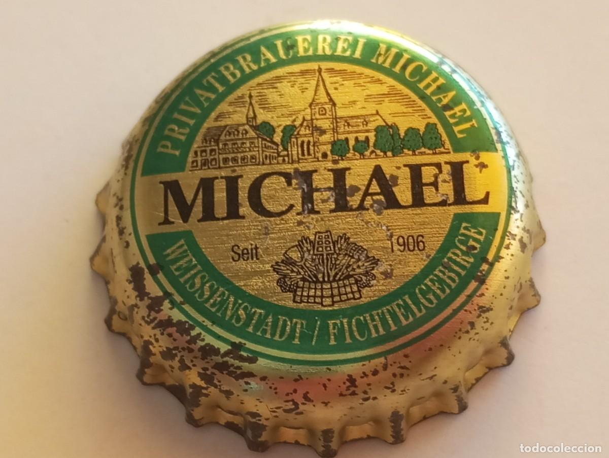 Coleccionismo de cervezas: Chapa tap&oacute;n corona de cerveza alemana MICHAEL PRIVATBRAUEREI SEIT 1906 - WEISSENSTADT-FICHTELGEBIRGE