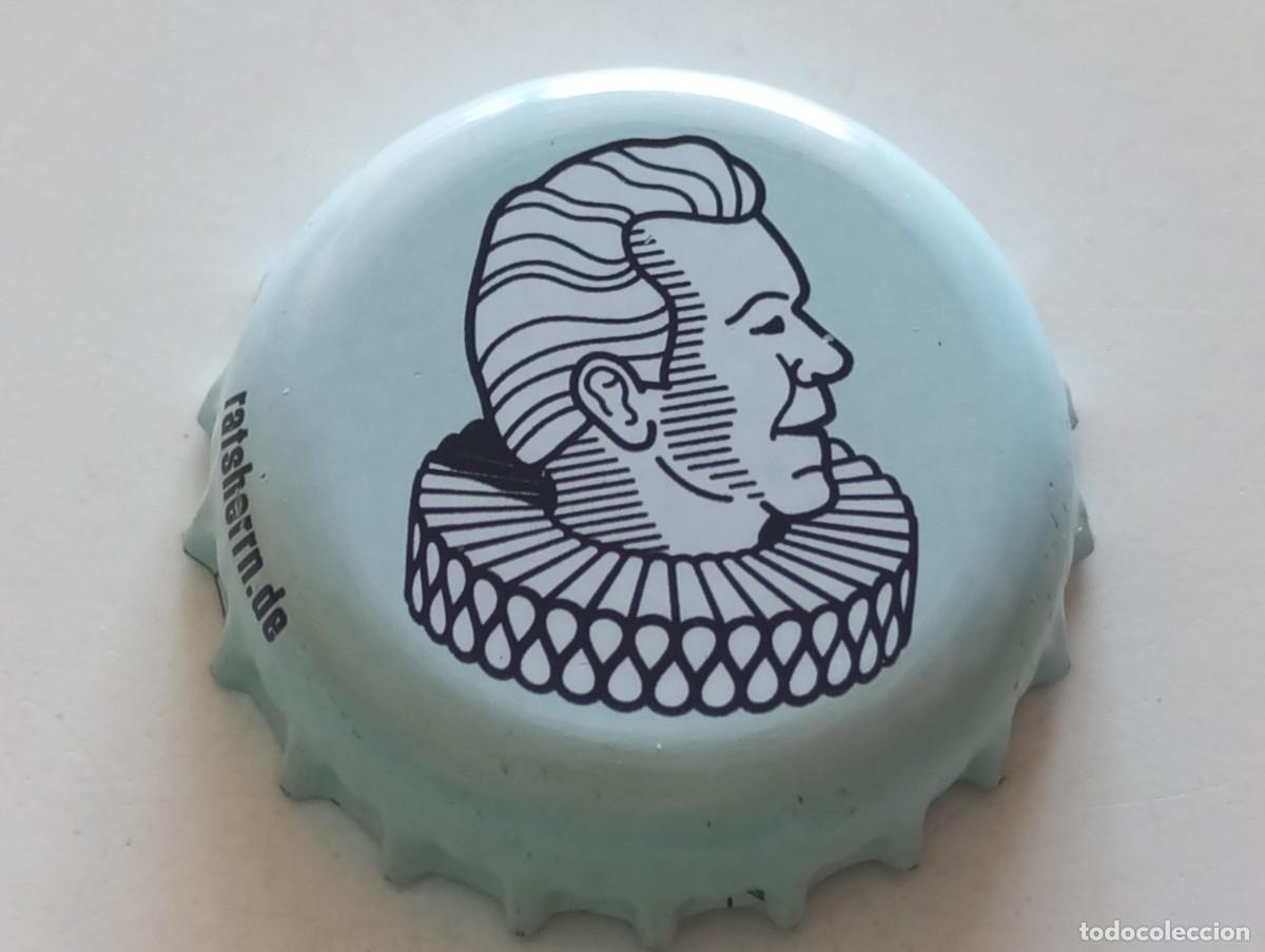 Coleccionismo de cervezas: Chapa tap&oacute;n corona de la cerveza alemana RATSHERRN
