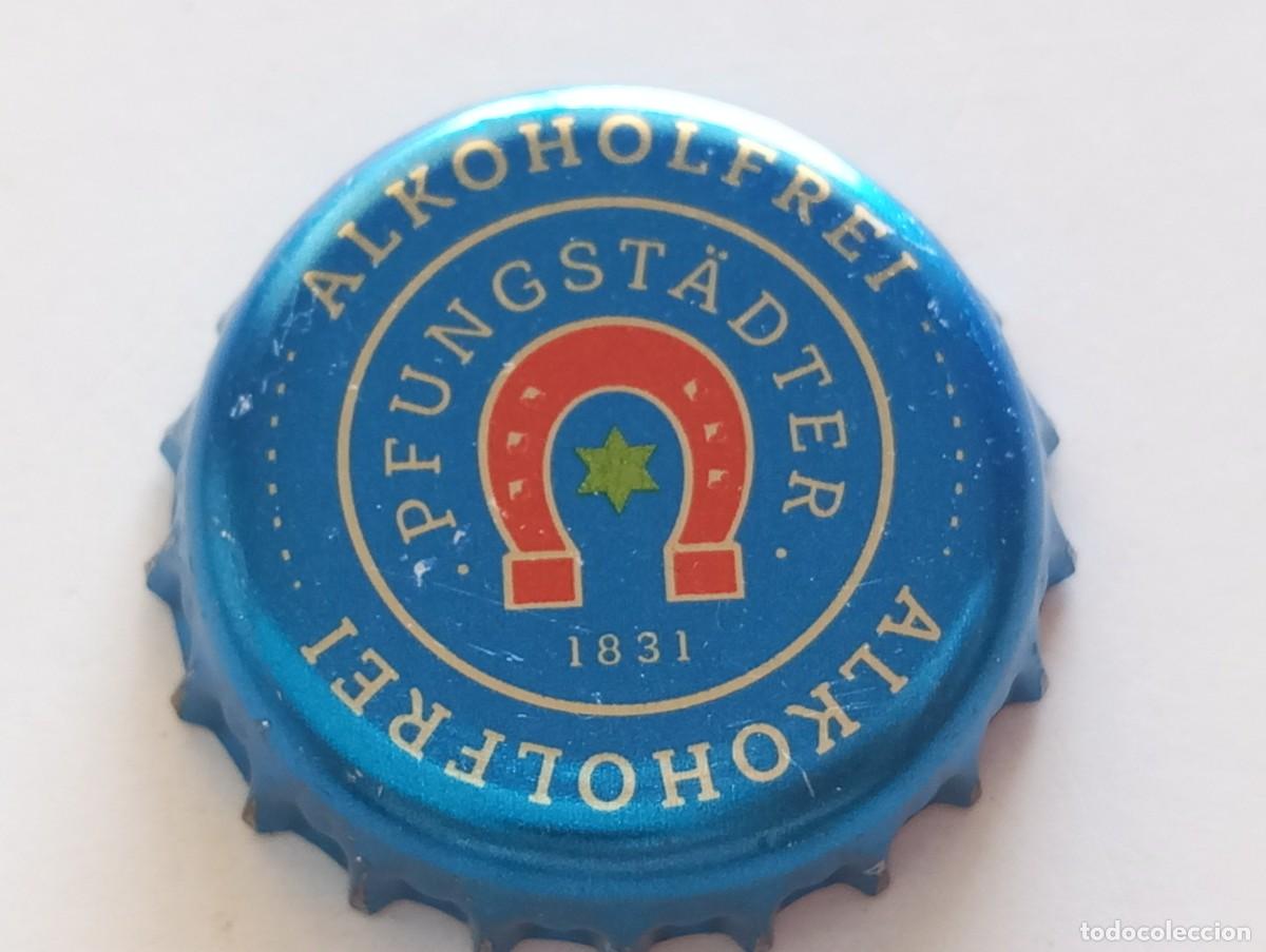 Coleccionismo de cervezas: Chapa tap&oacute;n corona de la cerveza alemana PFUNGST&Auml;DTER ALKOHOLFREI