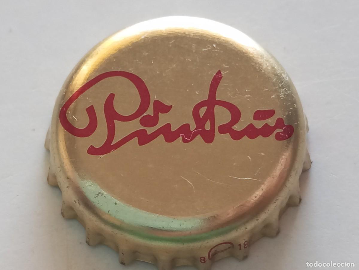 Coleccionismo de cervezas: Chapa tap&oacute;n corona de la cerveza alemana PINKUS