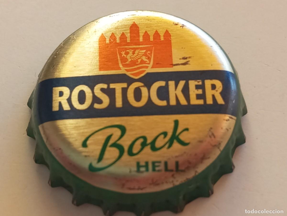 Coleccionismo de cervezas: Chapa tap&oacute;n corona de la cerveza alemana ROSTOCKER BOCK HELL