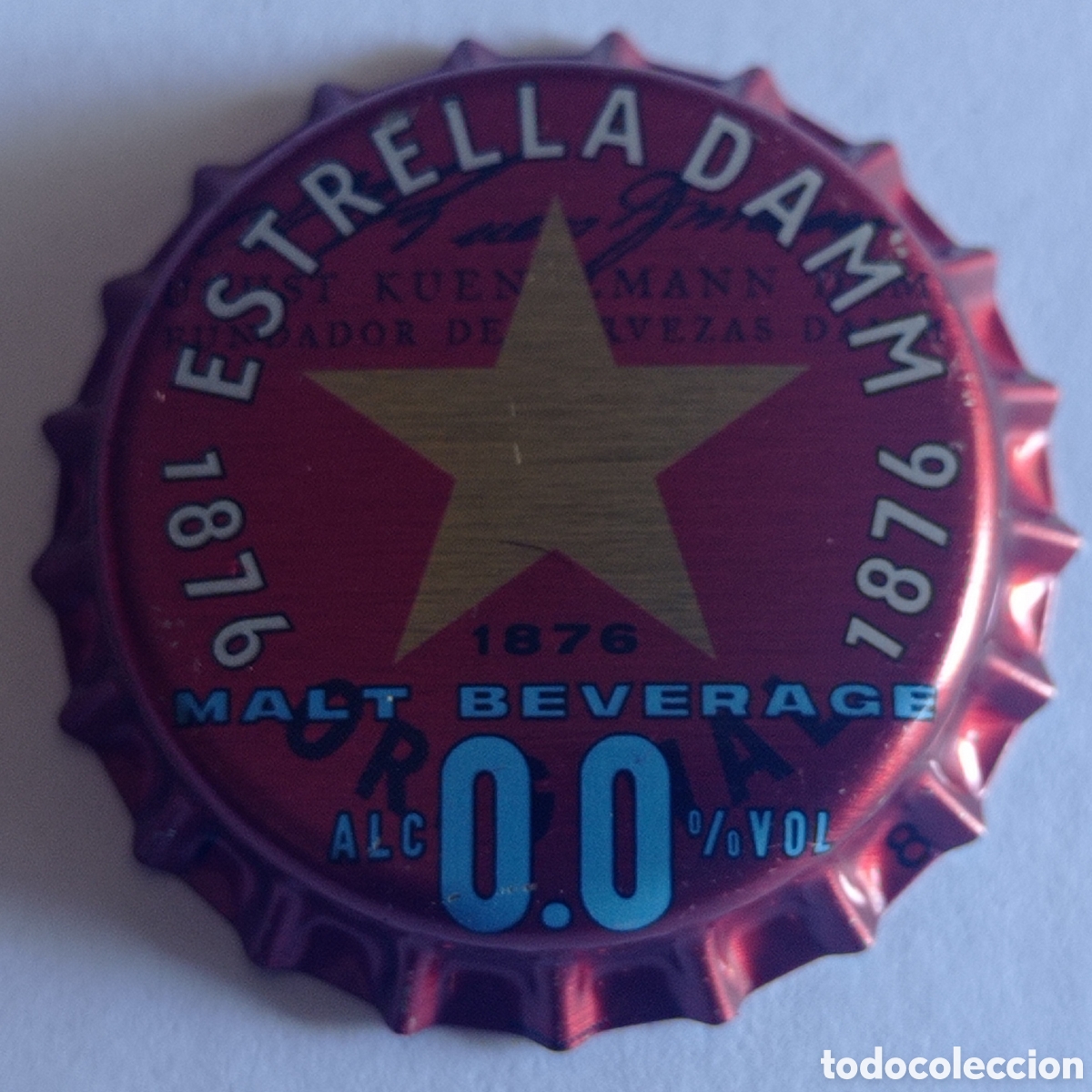 Coleccionismo de cervezas: TAP&Oacute;N CORONA DAMM EXPORT UK MALT BEVERAGE