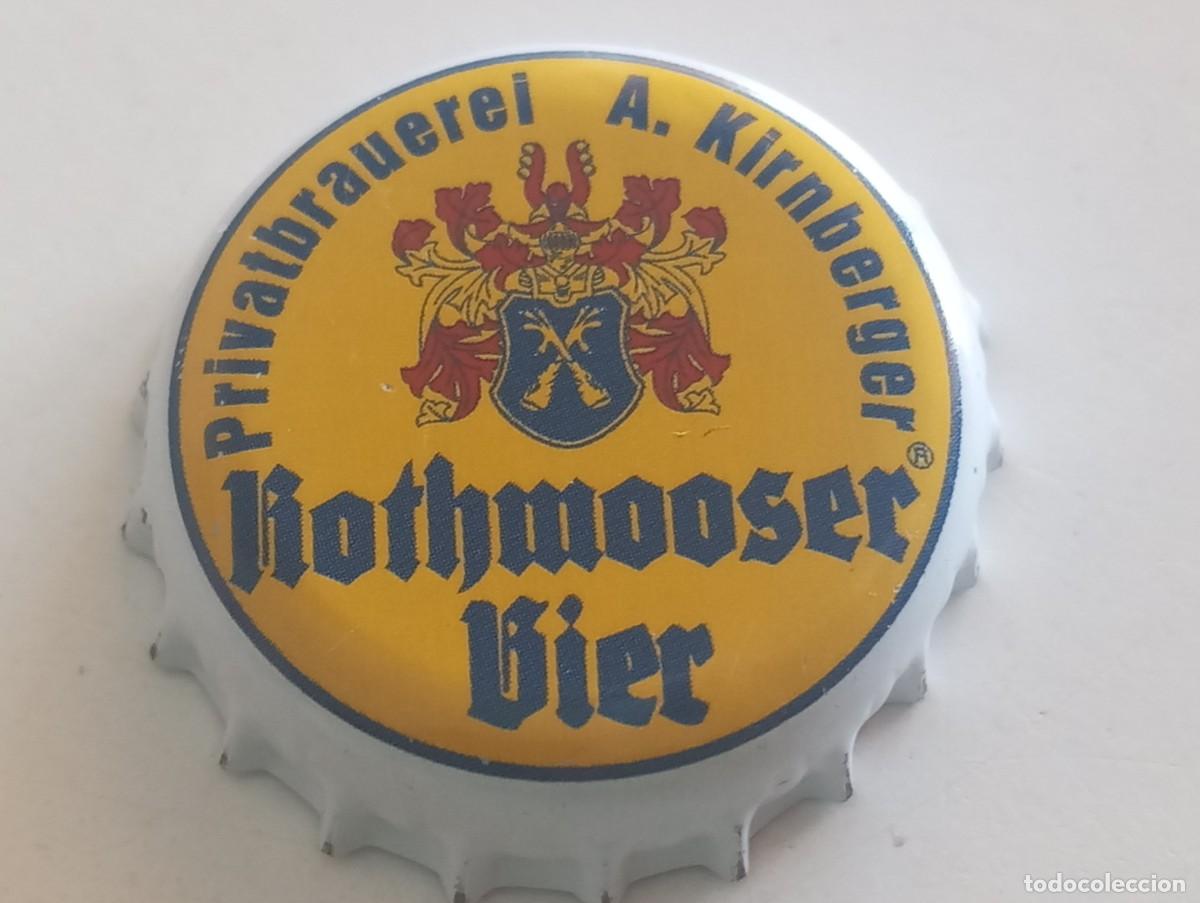 Coleccionismo de cervezas: Chapa tap&oacute;n corona de la cerveza alemana ROTHMOOSER BIER PRIVATBRAUEREI A. KIRNBERGER
