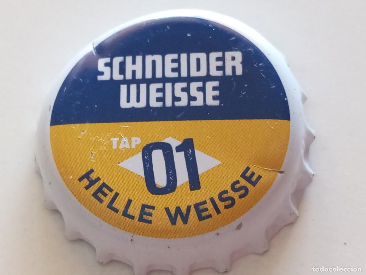 Coleccionismo de cervezas: Chapa tap&oacute;n corona de la cerveza alemana SCHNEIDER WEISSE TAP 01 HELLE WEISSE
