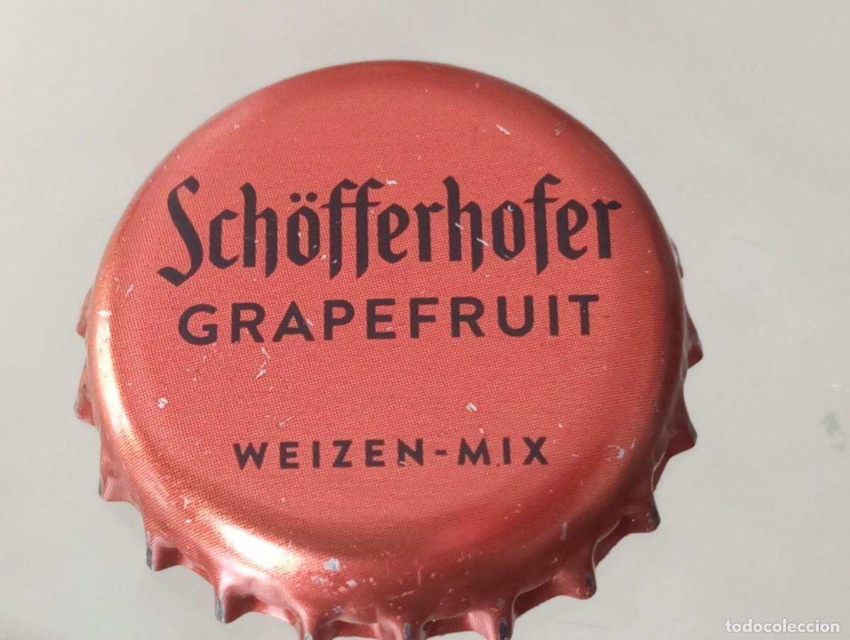 Coleccionismo de cervezas: Chapa tap&oacute;n corona de la cerveza alemana SCH&Ouml;FFERHOFER GRAPEFRUIT WEIZEN-MIX