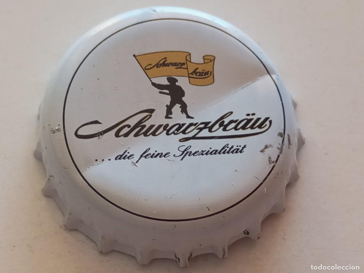 Coleccionismo de cervezas: Chapa tap&oacute;n corona de la cerveza alemana SCHWARZBR&Auml;U ...DIE FEINE SPEZIALIT&Auml;T