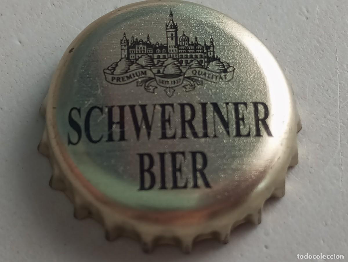 Coleccionismo de cervezas: Chapa tap&oacute;n corona de la cerveza alemana SCHWERINER BIER