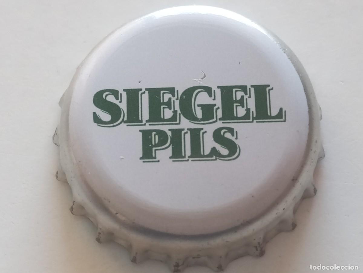 Coleccionismo de cervezas: Chapa tap&oacute;n corona de la cerveza alemana SIEGEL PILS