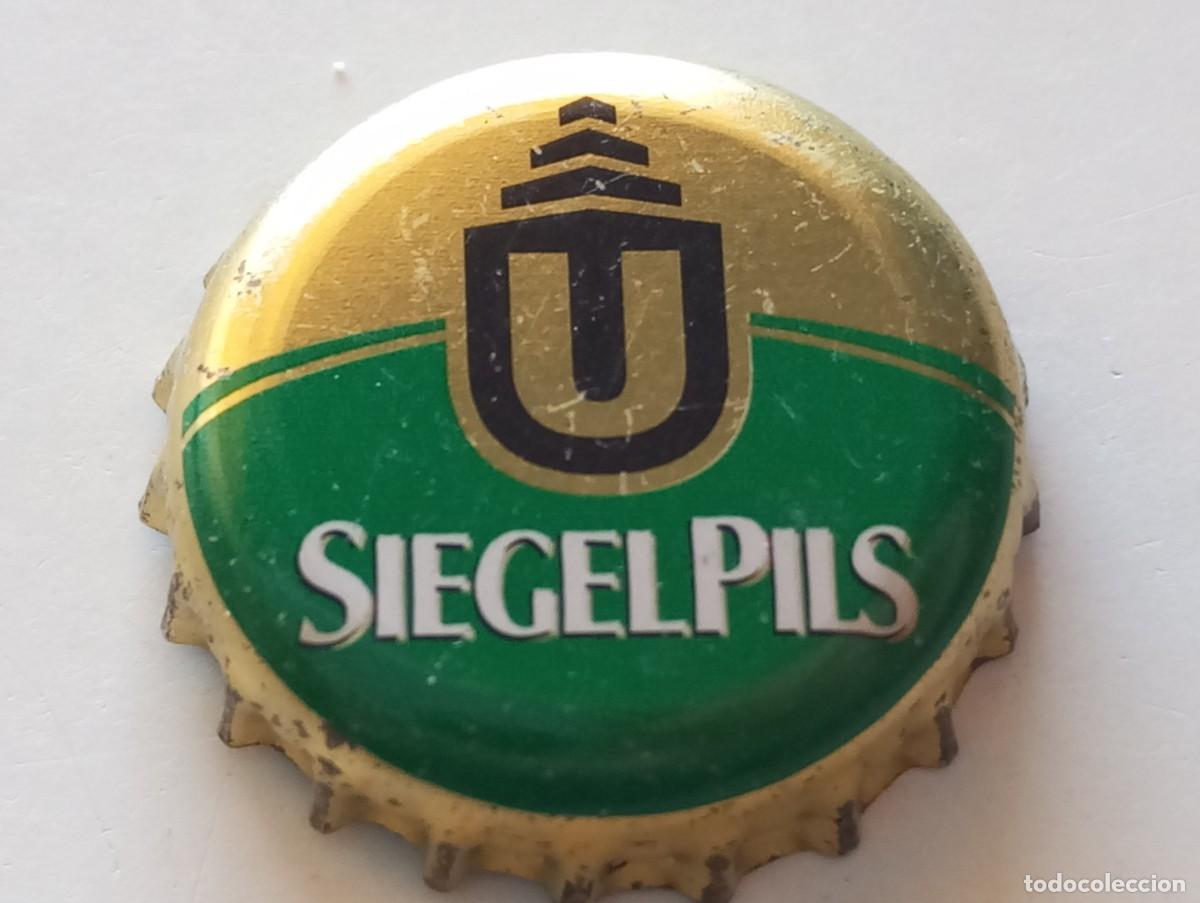 Coleccionismo de cervezas: Chapa tap&oacute;n corona de la cerveza alemana SIEGEL PILS