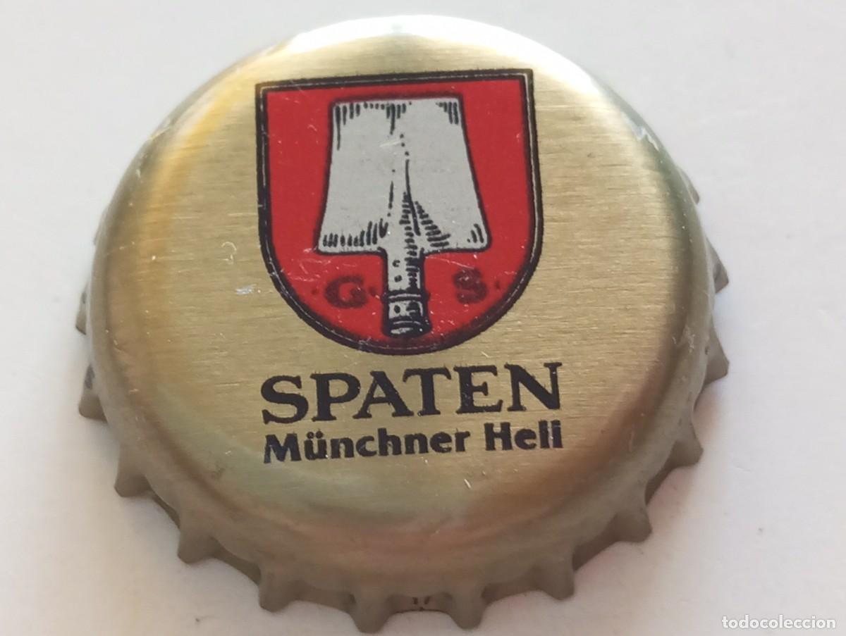 Coleccionismo de cervezas: Chapa tap&oacute;n corona de la cerveza alemana SPATEN M&Uuml;NCHNER HELL