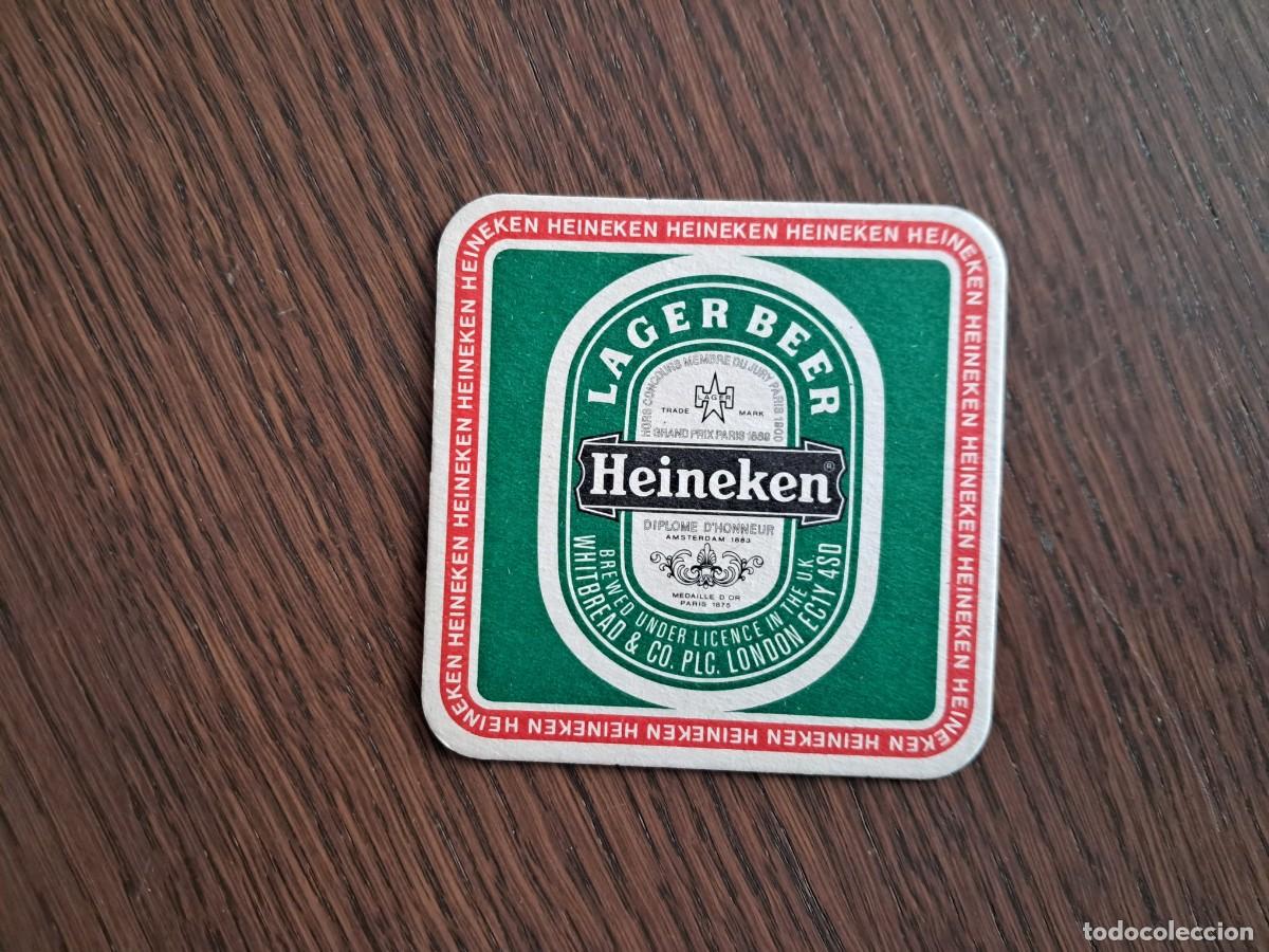 Coleccionismo de cervezas: posavasos de cerveza, Heineken, ice hockey, a&ntilde;o 1986