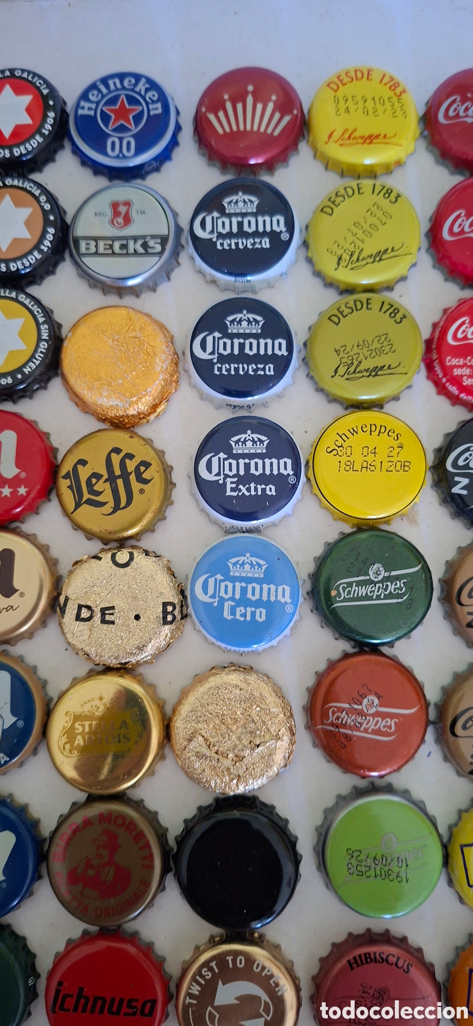 Coleccionismo de cervezas: 108 chapas cerveza refrescos - Foto 4