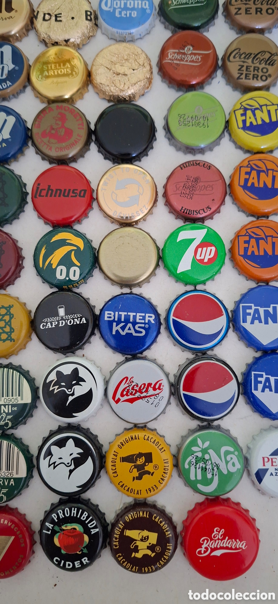 Coleccionismo de cervezas: 108 chapas cerveza refrescos - Foto 5