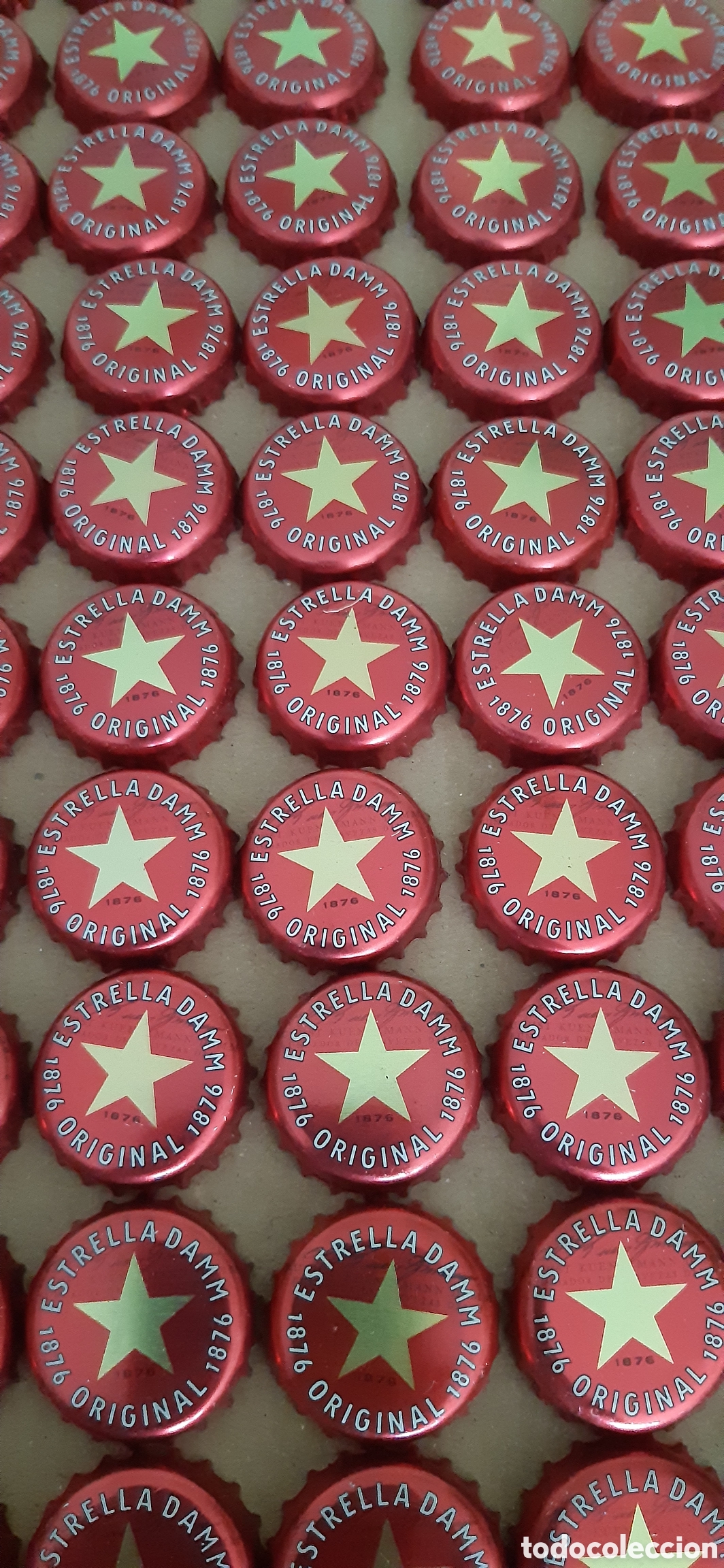 Coleccionismo de cervezas: 100 chapas cerveza estrella Damm