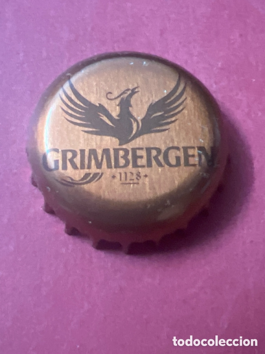 Coleccionismo de cervezas: T4/X73/A3. TAP&Oacute;N CORONA - CHAPA - B&Eacute;LGICA - CERVEZA - GRIMBERGEN