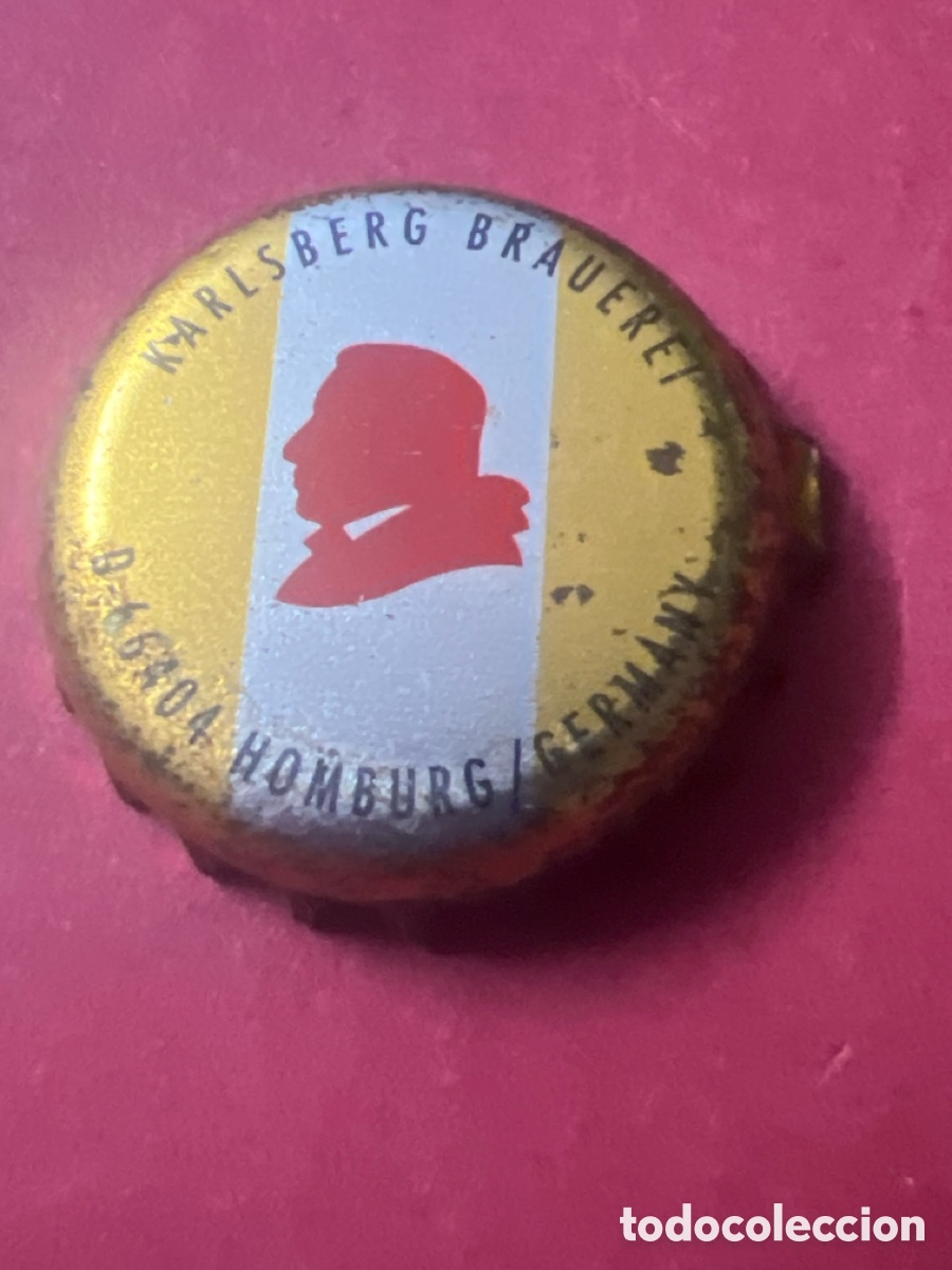 Coleccionismo de cervezas: T4/X73/A5. CHAPA CERVEZA - Karlsberg Brauerei D-66404 Homburg/Germany