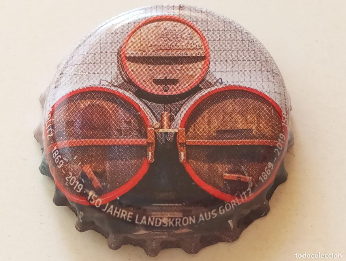 Coleccionismo de cervezas: Chapa tap&oacute;n corona de la cerveza alemana LANDSKRON AUS G&Ouml;RLITZ 150 JAHRE (1869-2019)