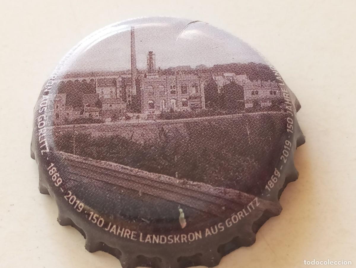 Colecionismo de cervejas: Chapa tap&oacute;n corona de la cerveza alemana LANDSKRON AUS G&Ouml;RLITZ 150 JAHRE (1869-2019)