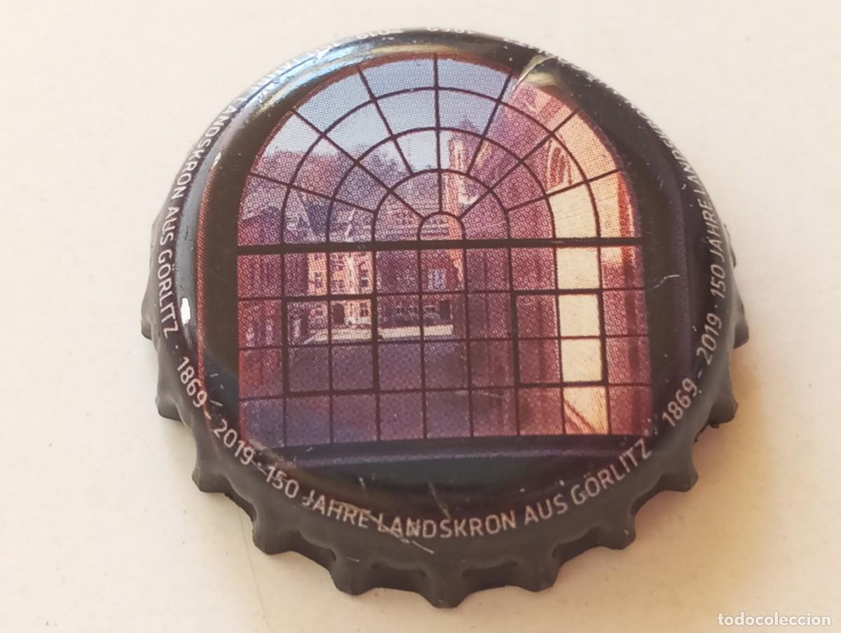 Colecionismo de cervejas: Chapa tap&oacute;n corona de la cerveza alemana LANDSKRON AUS G&Ouml;RLITZ 150 JAHRE (1869-2019)