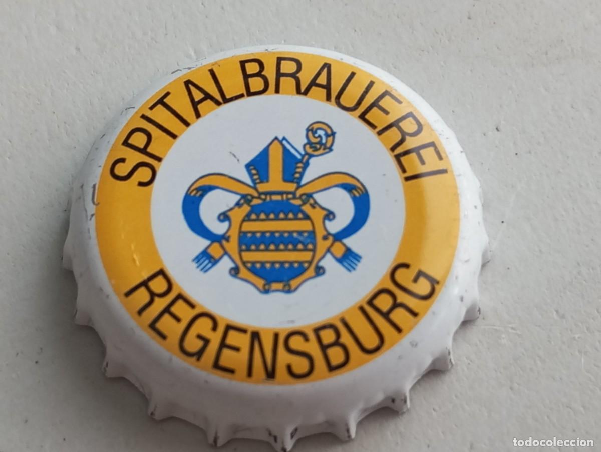 Coleccionismo de cervezas: Chapa tap&oacute;n corona de la cerveza alemana SPITALBRAUEREI REGENSBURG