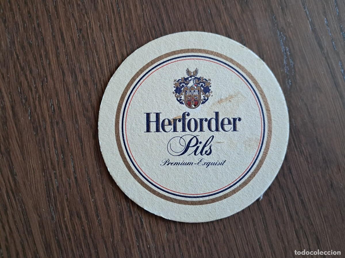 Coleccionismo de cervezas: posavasos de cerveza alemana, Herforder pils.