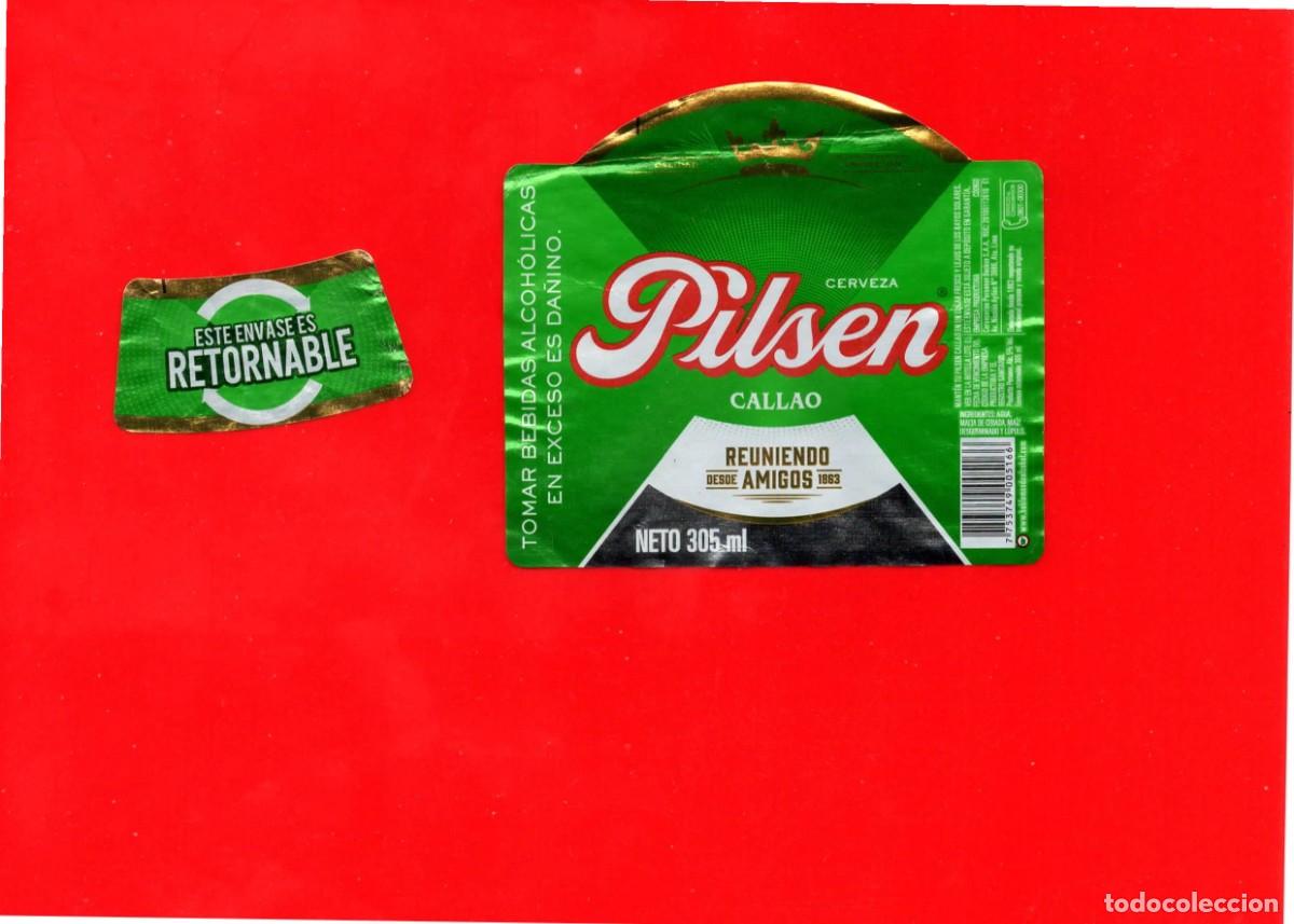 Coleccionismo de cervezas: ETIQUETA CERVEZA PILSEN CALLAO 305 ML (PER&Uacute;) - 2026