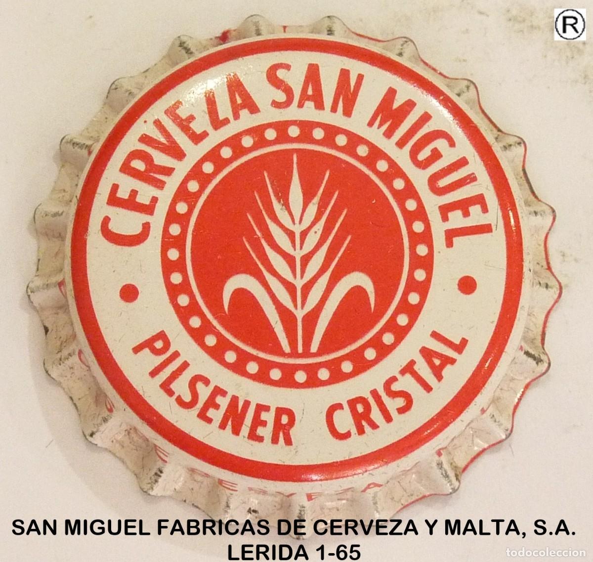 Collectionnisme de bi&egrave;res: Chapa Cerveza SAN MIGUEL xapa kronkorken tappi bottle cap capsule SIN USAR - JV