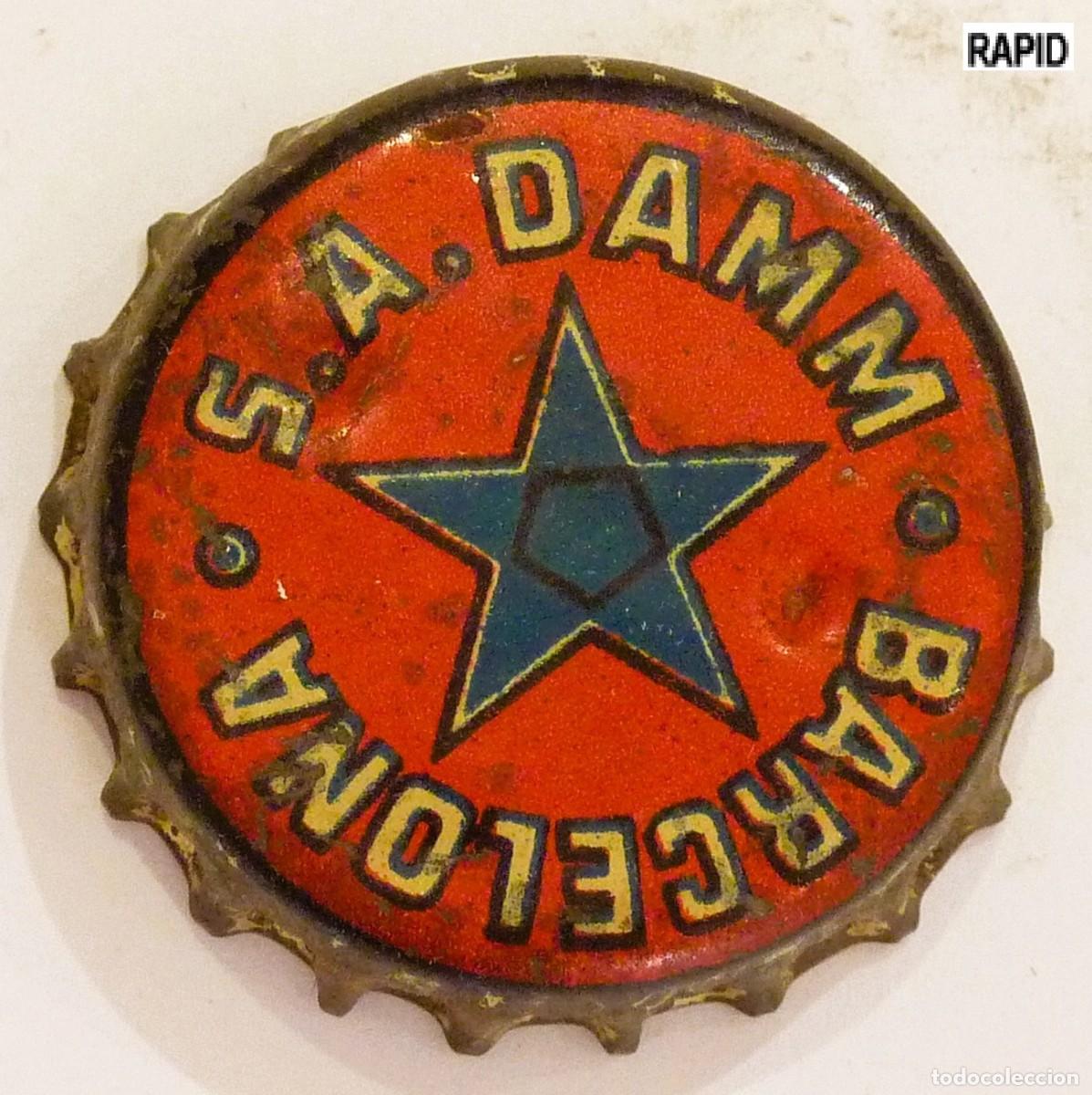 Coleccionismo de cervezas: Chapa Cerveza S. A. DAMM xapa kronkorken tappi bottle cap capsule - JV