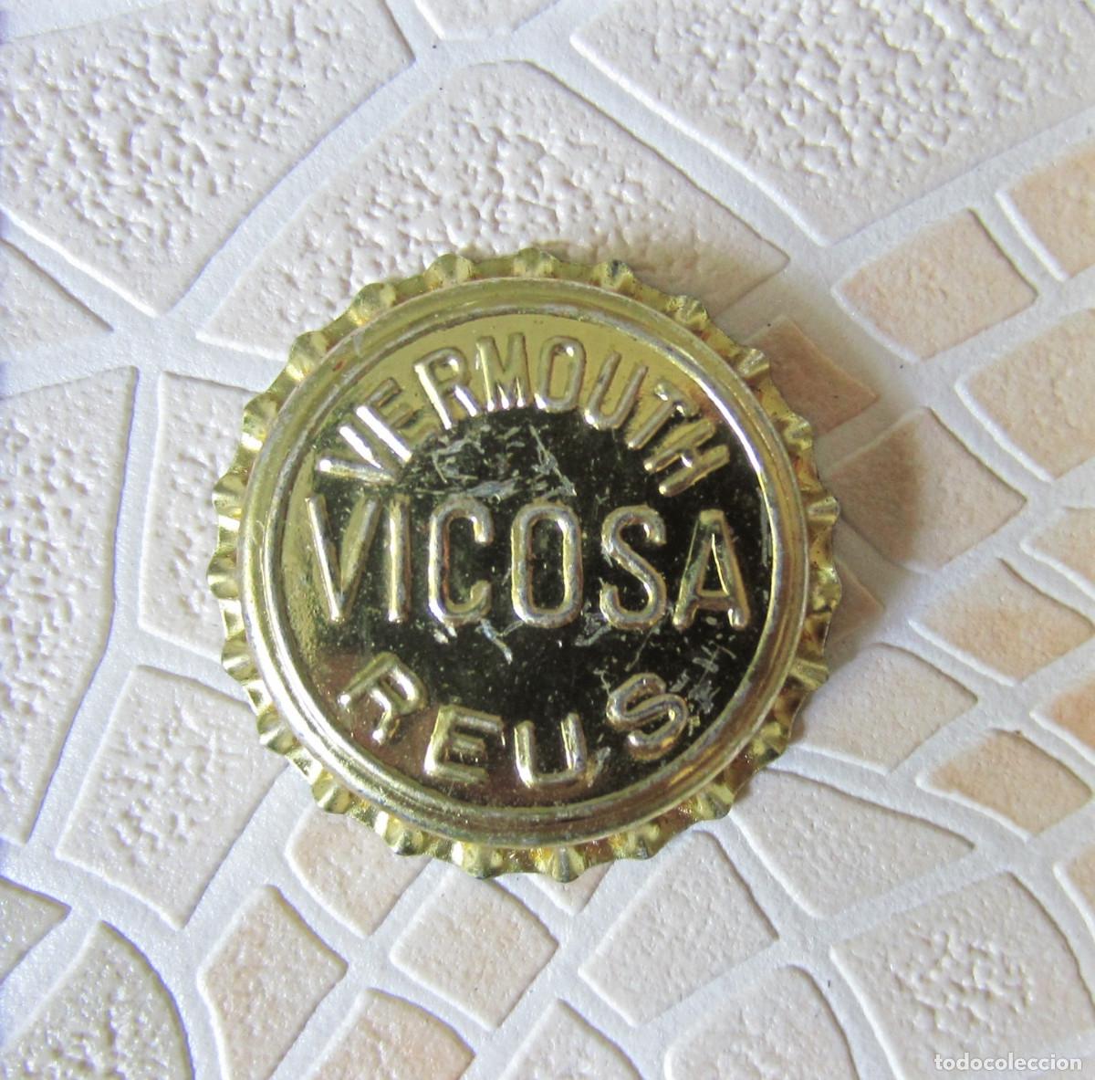 Coleccionismo de cervezas: CHAPAS TAPON CORONA CHAPA CON CORCHO VERMOUTH VICOSA