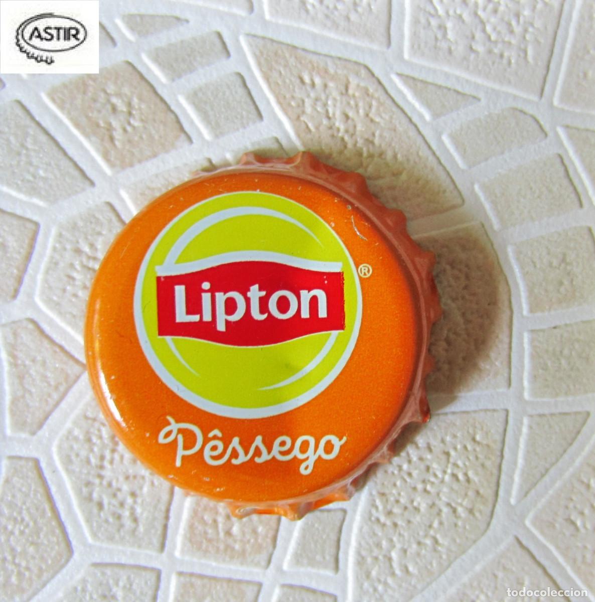 Coleccionismo de cervezas: CHAPAS TAPON CORONA CHAPA ZUMO LIPTON MELOCOTON