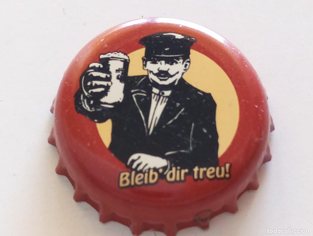 Coleccionismo de cervezas: Chapa tap&oacute;n corona de la cerveza alemana STERNQUELL BLEIB' DIR TREU!