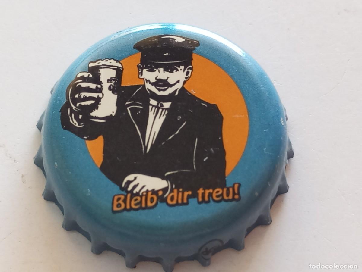 Coleccionismo de cervezas: Chapa tap&oacute;n corona de la cerveza alemana STERNQUELL BLEIB' DIR TREU!