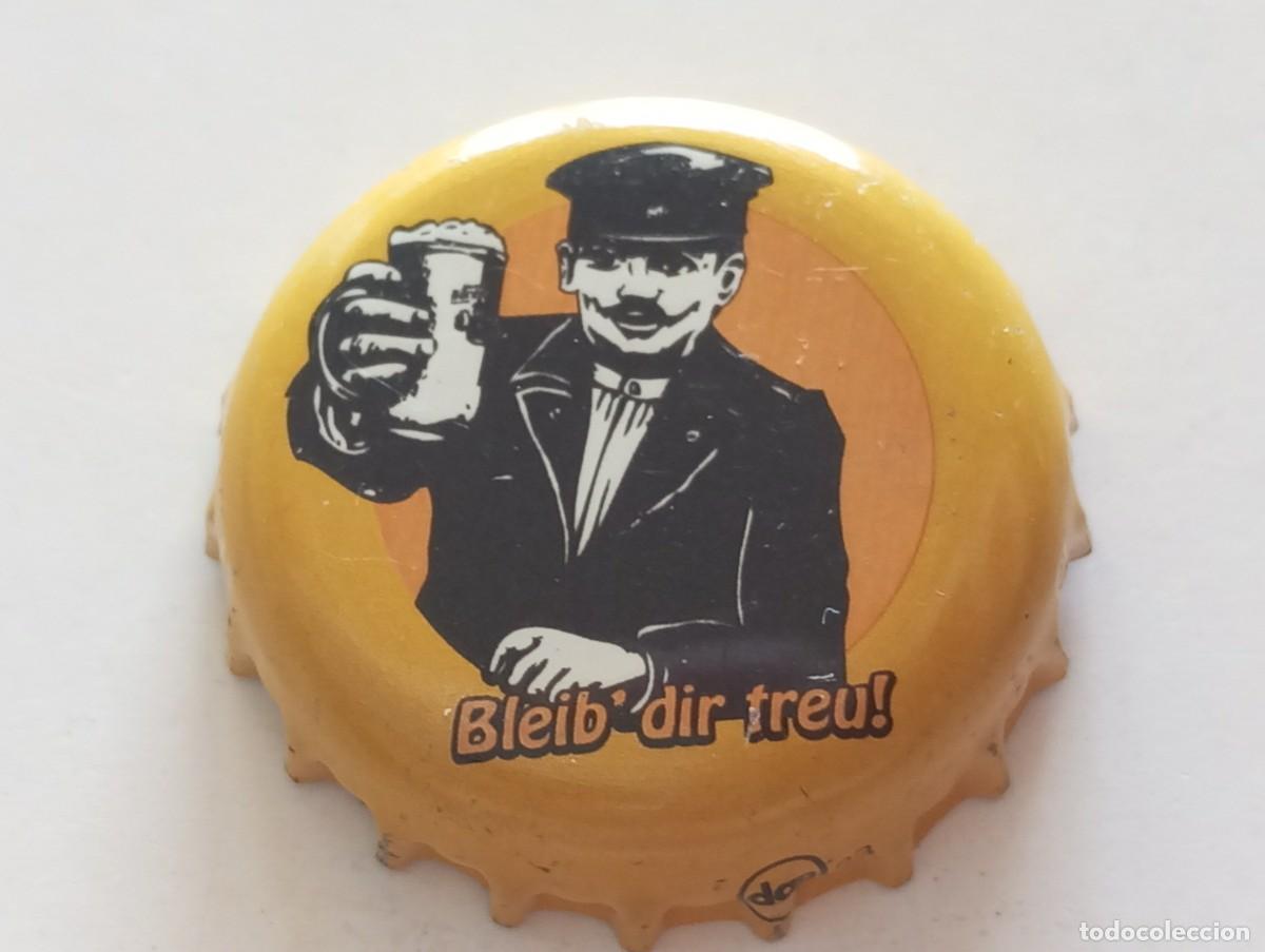Coleccionismo de cervezas: Chapa tap&oacute;n corona de la cerveza alemana STERNQUELL BLEIB' DIR TREU!