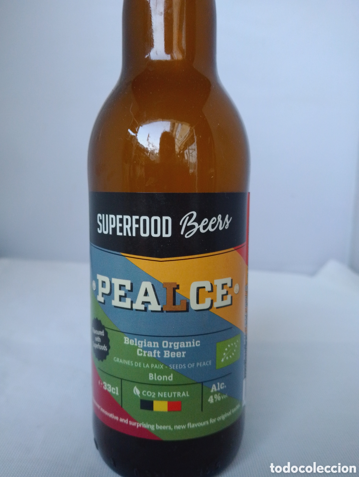 Coleccionismo de cervezas: Botella Cerveza Vac&iacute;a PEALCE - Belga