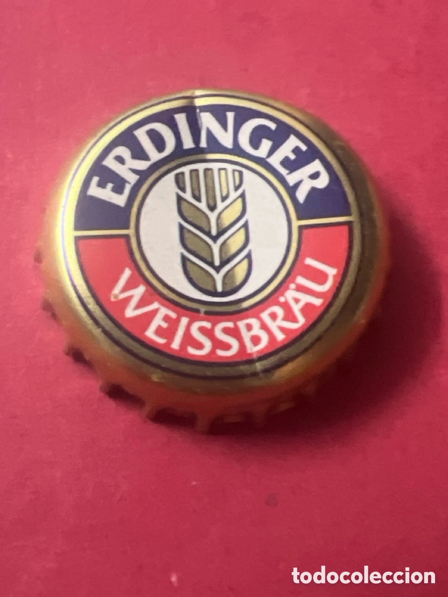 Coleccionismo de cervezas: B705. Chapa tap&oacute;n corona de la cerveza alemana ERDINGER WEISSBR&Auml;U