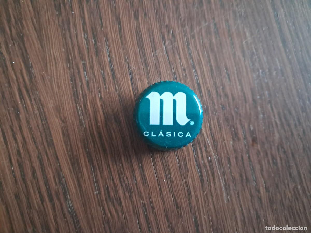 Coleccionismo de cervezas: chapa tap&oacute;n rosca, cerveza Mahou clasica verde.