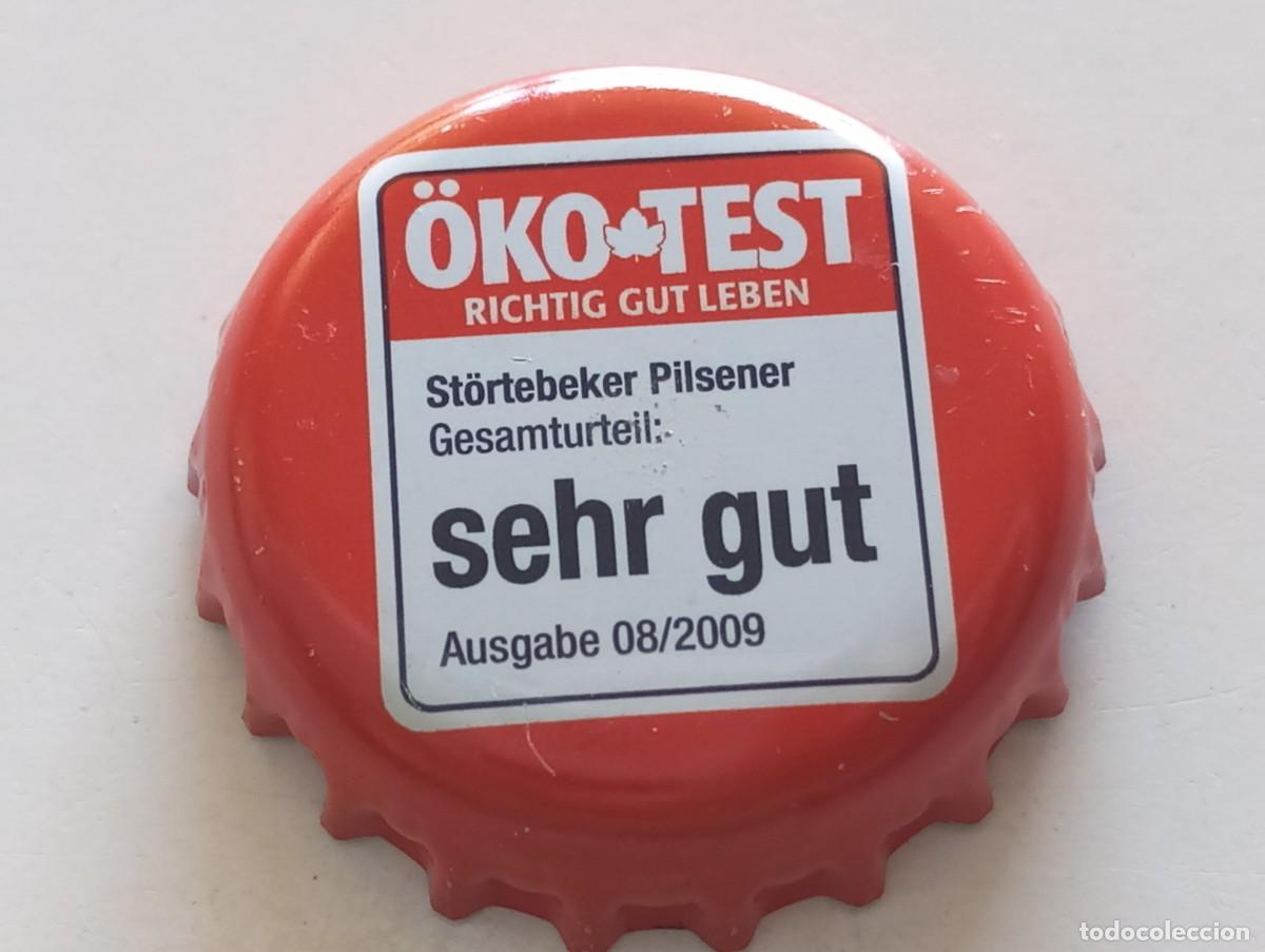 Coleccionismo de cervezas: Chapa tap&oacute;n corona de la cerveza alemana ST&Ouml;RTEBEKER PILSENER &Ouml;KO-TEST SEHR GUT AUSGABE 08/2009