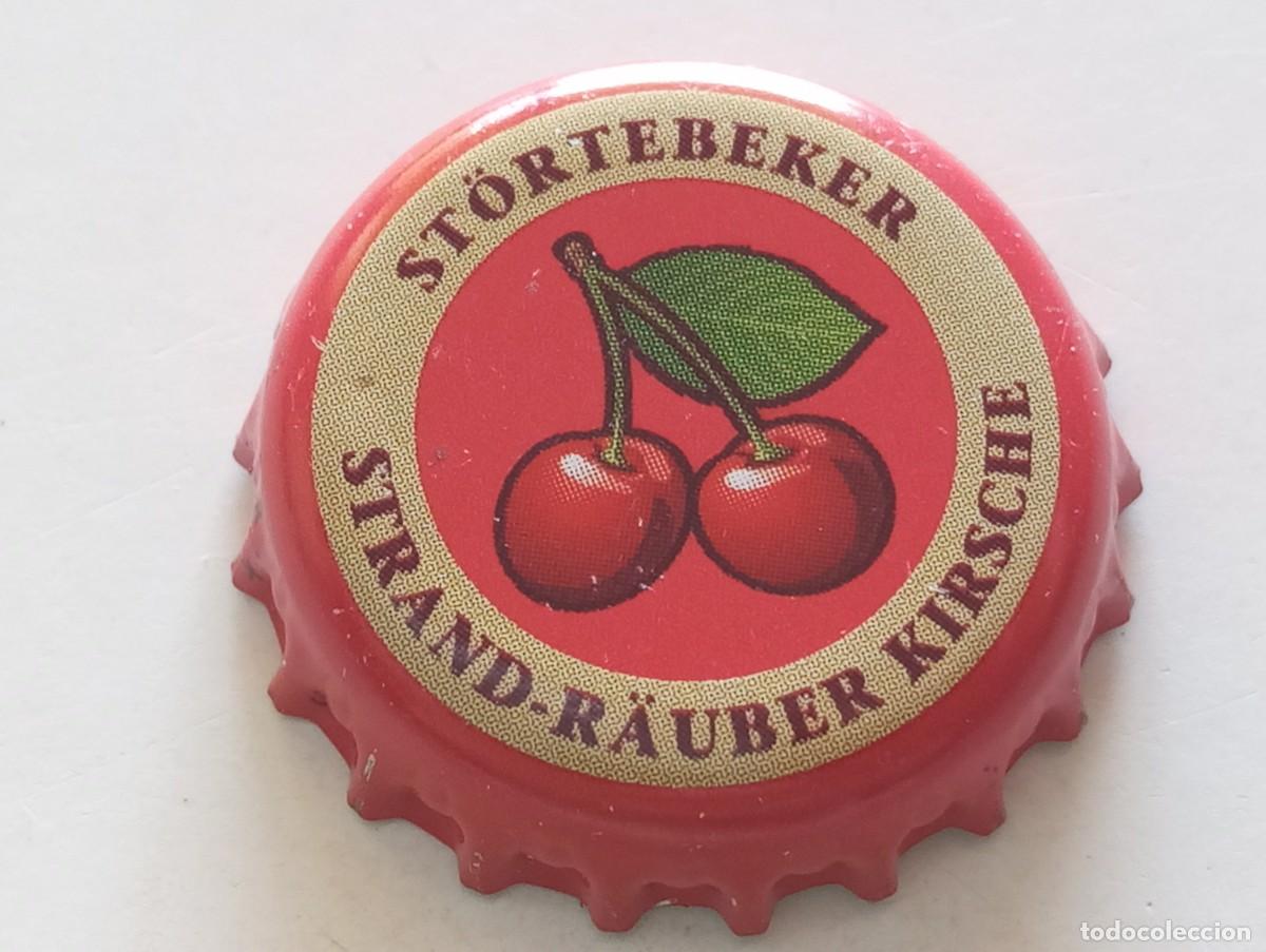 Coleccionismo de cervezas: Chapa tap&oacute;n corona de la cerveza alemana ST&Ouml;RTEBEKER STRAND-R&Auml;UBER KIRSCHE
