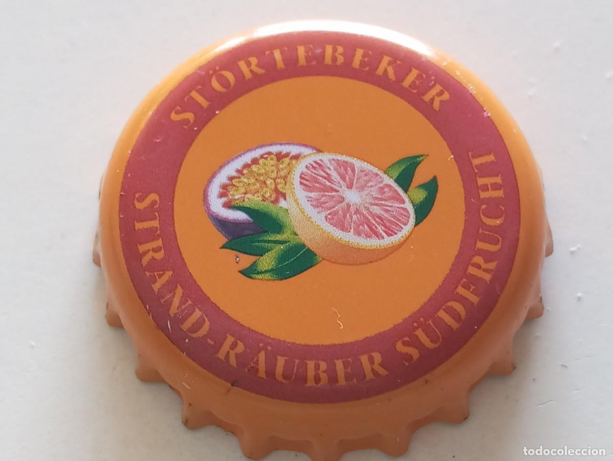 Coleccionismo de cervezas: Chapa tap&oacute;n corona de la cerveza alemana ST&Ouml;RTEBEKER STRAND-R&Auml;UBER S&Uuml;DFRUCHT