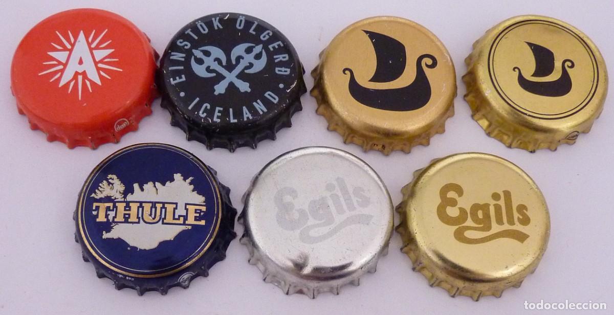 Coleccionismo de cervezas: Chapa Lote ISLANDIA xapa kronkorken tappi bottle cap capsule