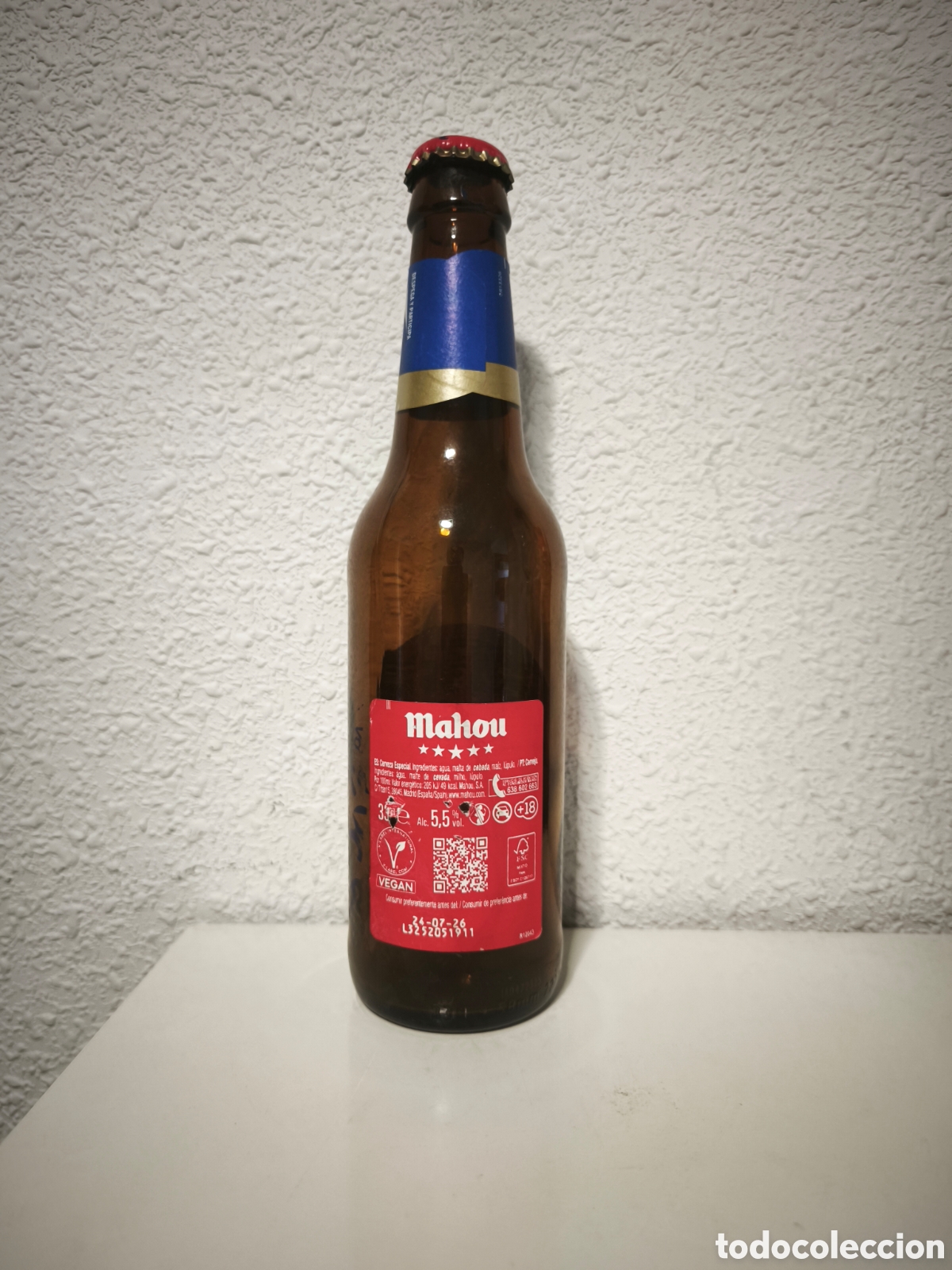 Coleccionismo de cervezas: Botella Mahou Oviedo - Foto 2