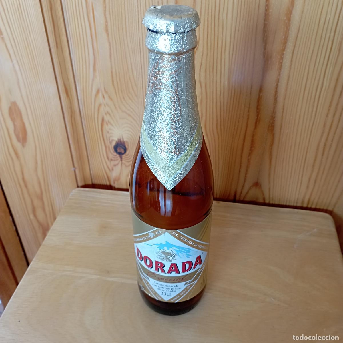 Coleccionismo de cervezas: Botella cerveza DORADA ESPECIAL - vacia con chapa