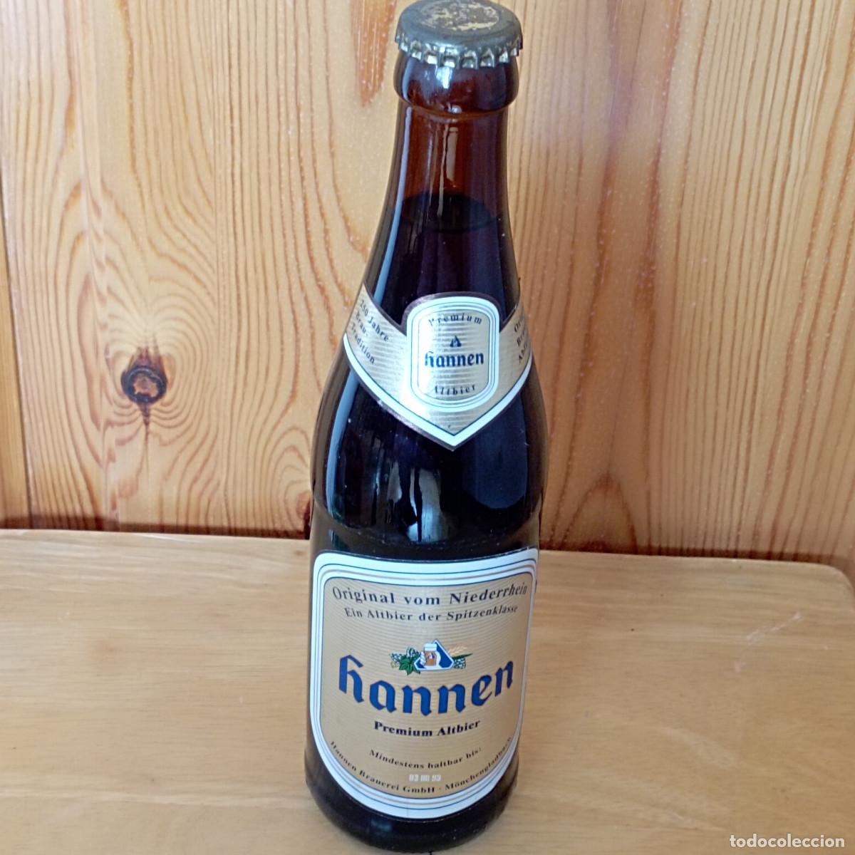 Coleccionismo de cervezas: Botella cerveza HANNEN PREMIUM ALTBIER - llena