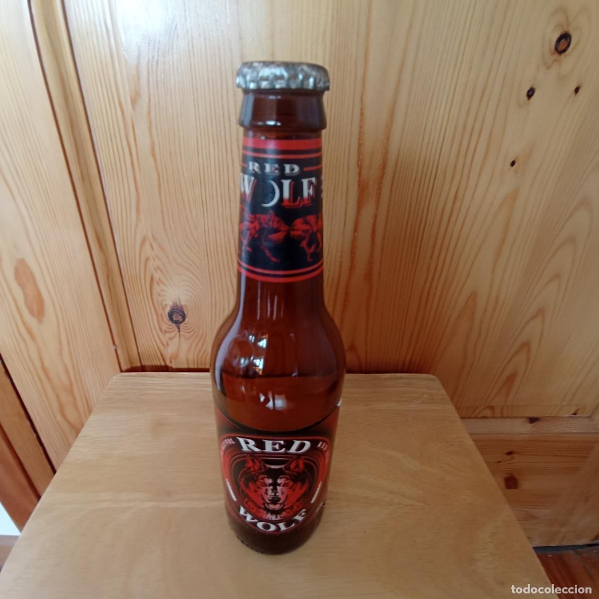 Coleccionismo de cervezas: Botella cerveza RED WOLF RED ALE - vacia