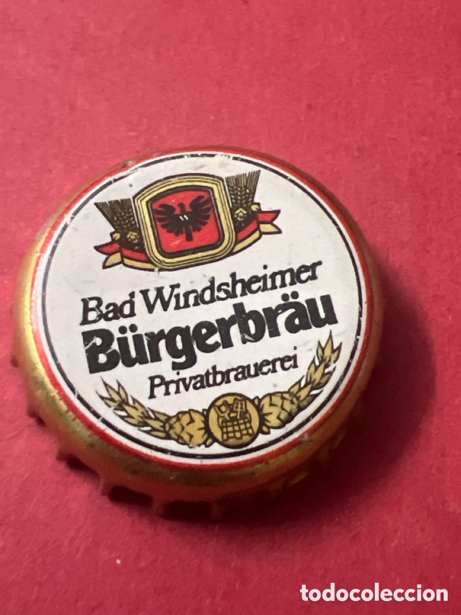 Coleccionismo de cervezas: T4/X86/M4. CHAPA CERVEZA - Bad Windsheimer B&uuml;rgerbr&auml;u Privatbrauerei - ALEMANIA