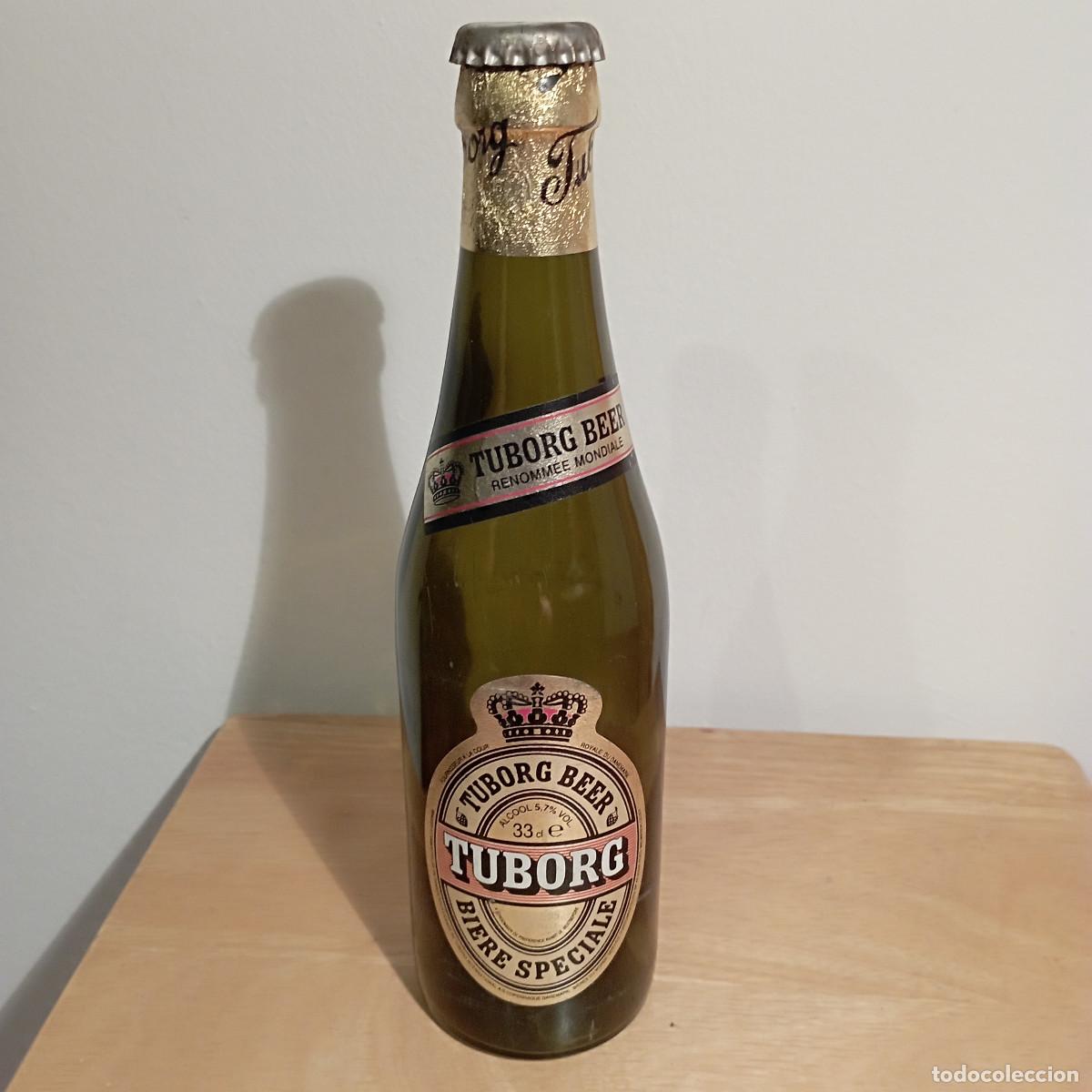 Coleccionismo de cervezas: Botella cerveza TUBORG - vacia con xapa