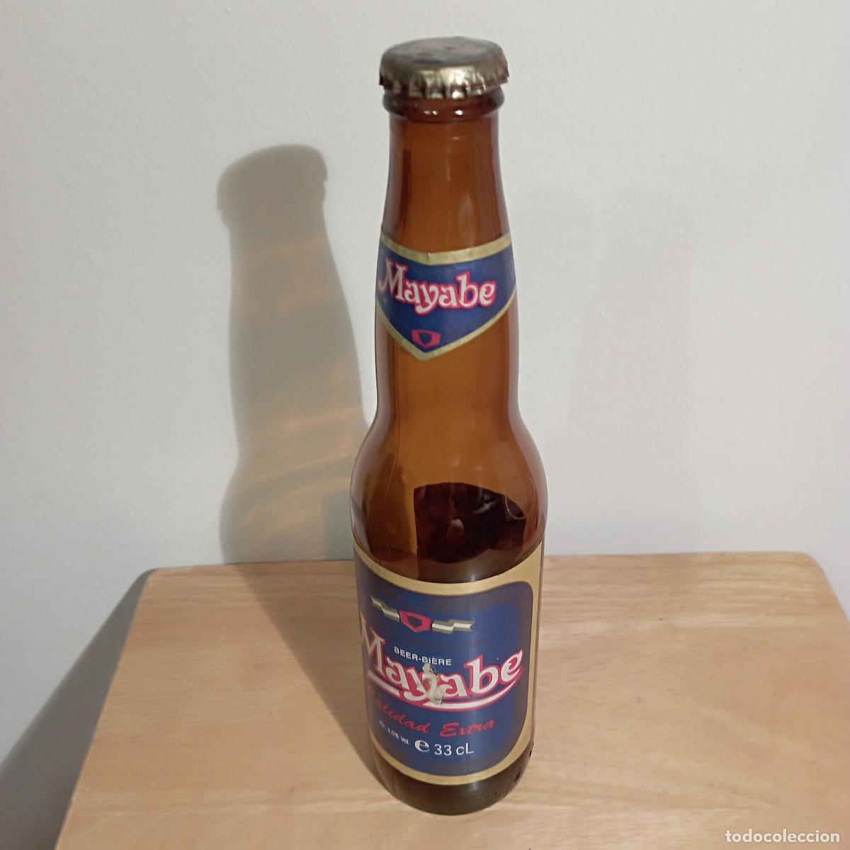 Coleccionismo de cervezas: Botella cerveza MAYABE - vacia con xapa